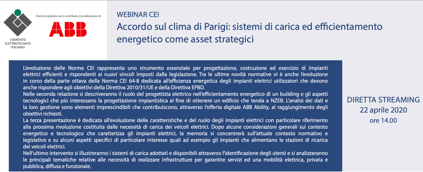 Accordo sul clima di Parigi: sistemi di carica ed efficientamento energetico come asset strategici